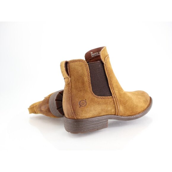 Born Women's Laney Chelsea Boot Size 7 Brown Leather Block Heel Pointed Ankle - Picture 12 of 14